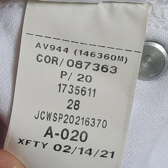 J. Crew Denim Slouchy Boyfriend White Jeans. Size 28 - Picture 11 of 11